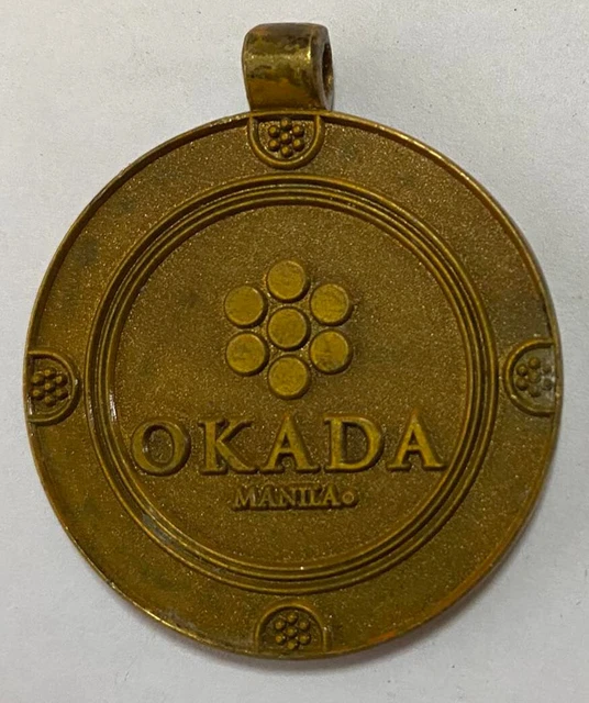 Okada Manila 8th Anniversary記念品オブジェFuk純金 PHILIPPINES OKADA MANILA, The Grand Fountain Unveiling CASINO