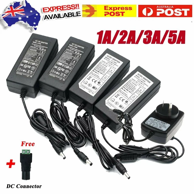 12V 1A 2A 3A 5A AC DC LED Power Supply Adapter Charger For LED Strip CCTV Camera