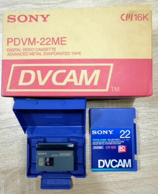 Lot de 7 cassettes SONY DVCAM PDVM-22ME IC Memory - Neuves (new)