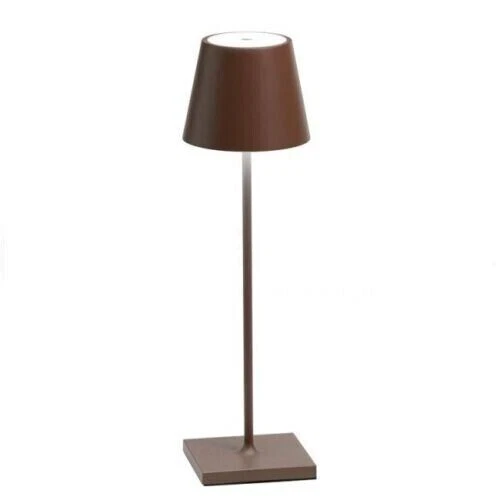Lampada da tavolo led ricaricabile poldina oro nera bianca grigia 4000k 6400k ok 7