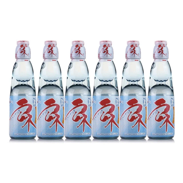 HATAKOSEN RAMUNE JAPANESE Soda Soft Drink Original Flavour (6 Bottles