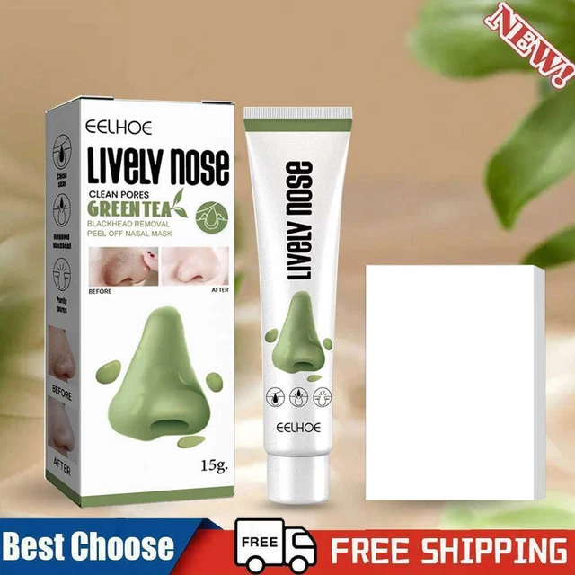 15g Maschera naso strappo punti neri per uomo donna tè verde prodotti di bellezza viso