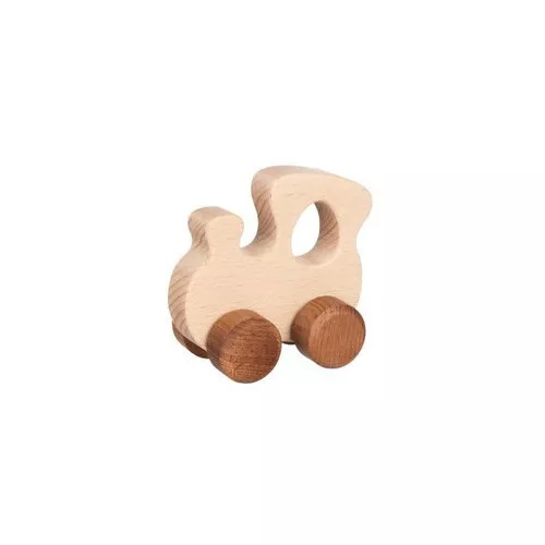 Goki 55919 - Lokomotive, goki nature, Greiflok, Holz, 9,5 cm