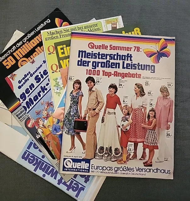 Quelle Katalog 1978, Spezialausgabe Sommer, 88 S., mit Beilagen u. Technikkat.