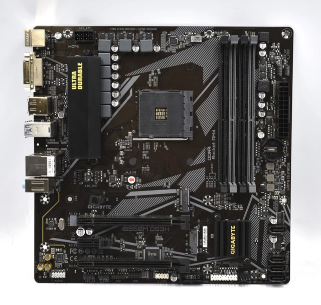 *DAMAGED AND FAULTY* GIGABYTE B550M DS3H, AM4 Motherboard £5.00 ...