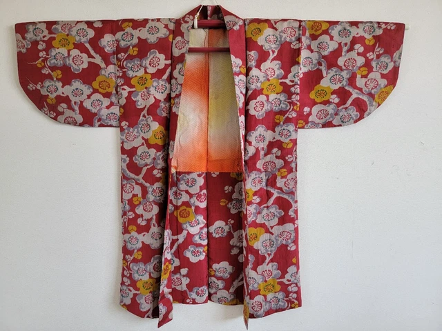 Antique Japanese Silk  KIMONO jacket haori,Haori,KIMONO Dress,Antiqueコ