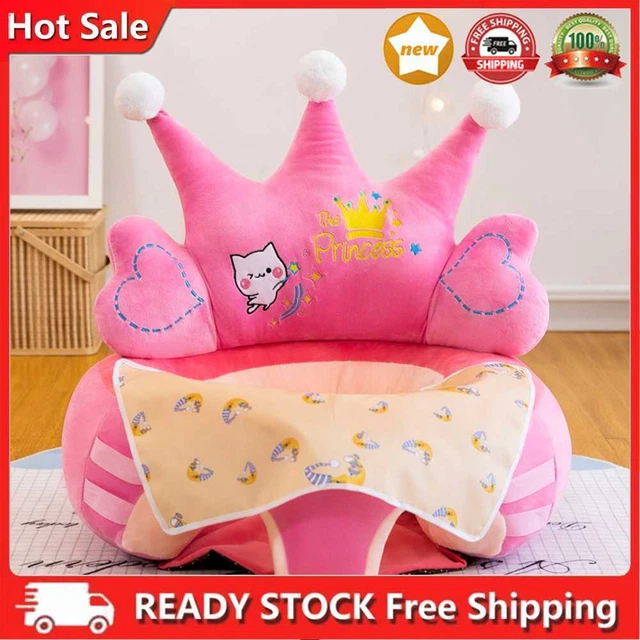 Copertura sgabello bambino cartone animato design corona elastica design mobili bambino senza riempitivo