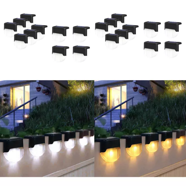 LED lampe solaire chemin escalier lumières extérieures lumière de mur jardin