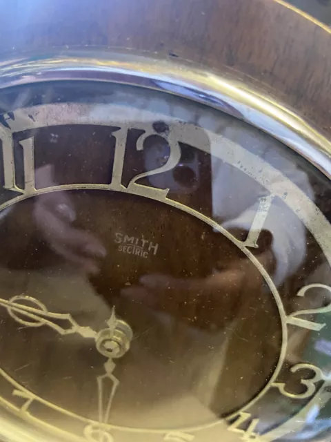 Vintage British Smiths Clock 240 Volt  Art Deco/ Working 2