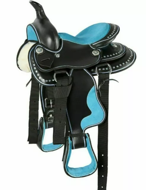 Free ship - 16" all sizes Beautiful Branded Synthetic Western Horse Saddle