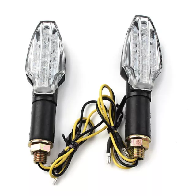 Universal Motor Bike LED Turn Signal Indicators Lights Daytime Running Lamps