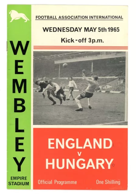 Football Programme England v Hungary 1965 International Wembley Stadium #58