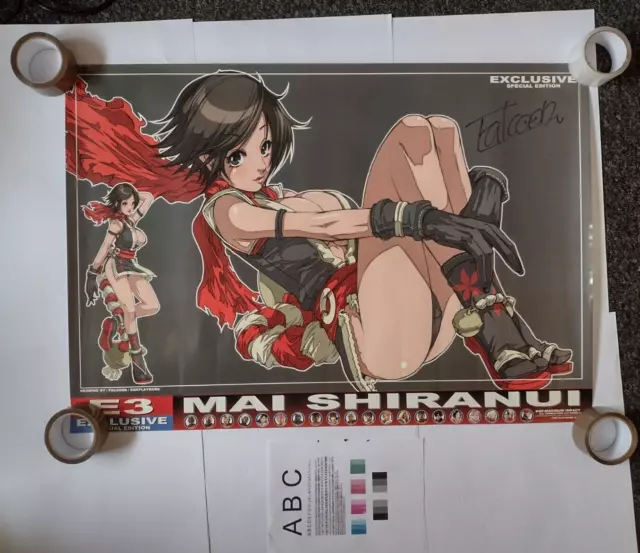 King of Fighters - Póster muy grande - SNK - Neo Geo - MVS - Arcade - Firmado