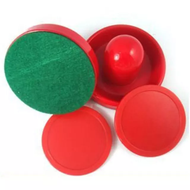 Mini Air Hockey 60mm Goalies 50mm Pucks Felt Pusher Set CN Seller、`zu