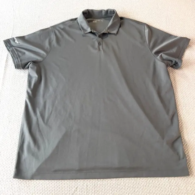 Nike Golf Shirt Mens 4XL Gray Polo Dri Fit Short Sleeve Activewear Casual