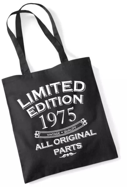 49th Birthday Gift Bag Tote Mum Shopping Limited Edition 1975 All Original Parts