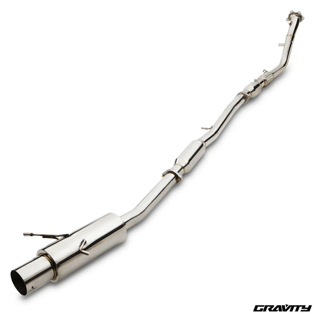 SR*S T-304 Stainless Steel Universal Muffler 2.5in Inlet – Polished Double Wall Tip