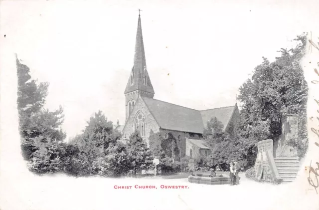 Postcard - Christ Church - Owestry - Shropshire