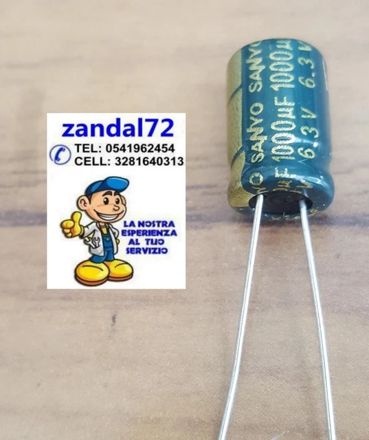 Condensatore Elettrolitico 1000uf 35vdc 105ºc Dimensioni 13x20mm Radiale 1000mf35v 105 Rd 44729876 - Foto 5