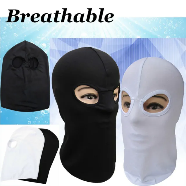 Tactical Windproof Full Face 2 Hole Ski Mask UV Protection Hood Beanie Hat Cover