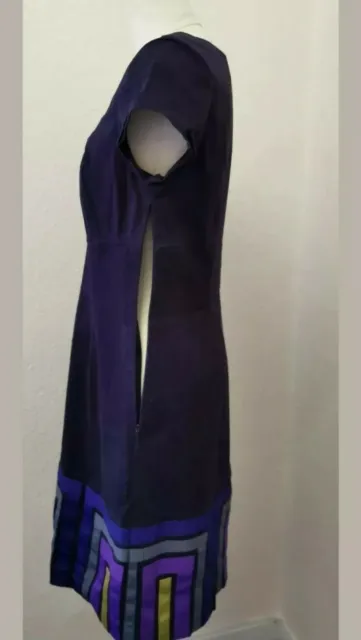 Robe Femme Shift Boden - Coton Violet Or Gris Tringle - Taille 12 5