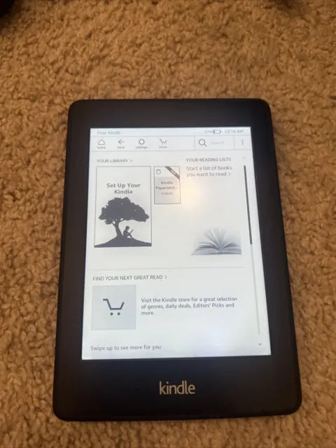 Amazon Kindle Paperwhite (6th Generation) 4GB, Wi-Fi, 6in - Black (With Special