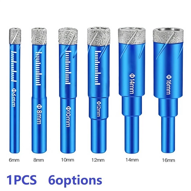 Drill Bit Multifunctional Power Tools Round Shank 1pc Tile Accessories