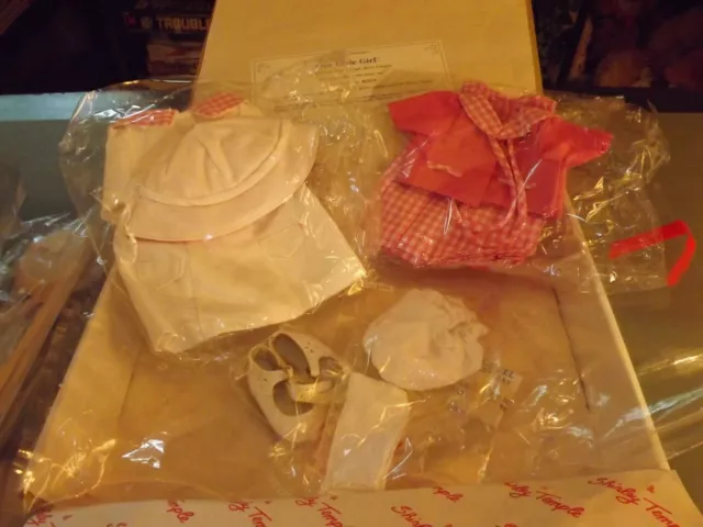Vintage Danbury Mint Shirley Temple Doll Outfit "Our Little Girl" MIB Stand/COA