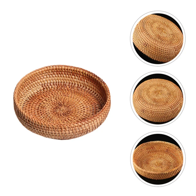 CESTINO OVALE PORTA PANE DI VIMINI BIANCO 1 PZ - 108219