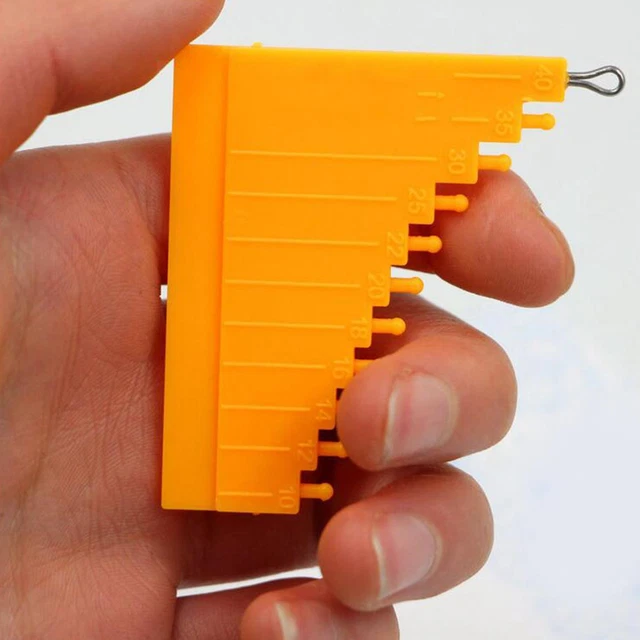 Durable Karpfen Angeln Tackle-Tool Feeder Haar Guide Gauge für Haar Rigs Grob