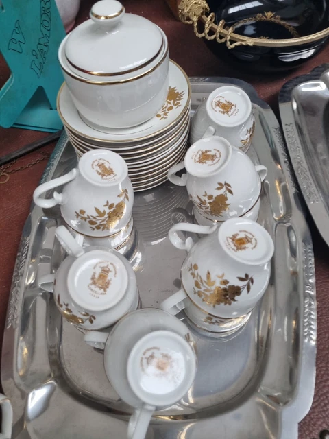 Servizio  di 12Tazzine da  Caffè in porcellana R.