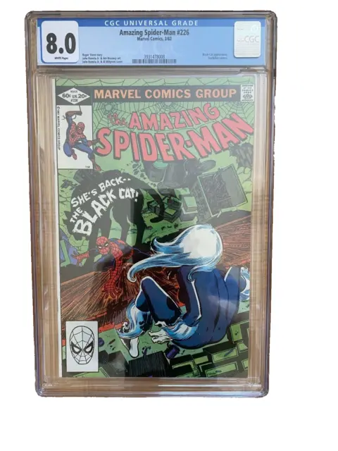 The Amazing Spider-Man 3/82, #226 CGC 8.0 Graded Comic.
