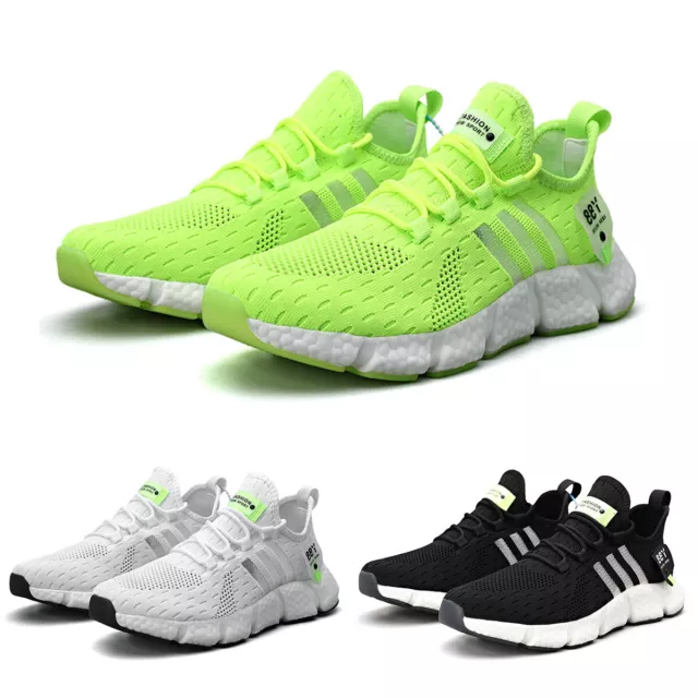 Mens Womens Shock Absorbing Running Trainers Casual Gym Walking Sports Shoes