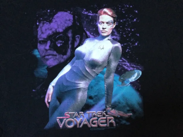 STAR TREK Collectable VOYAGER T.Shirt 7 of 9 2XL Brand New 1997 QUALITY VINTAGE