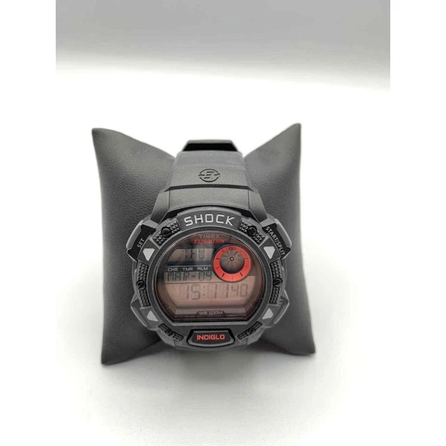 Timex Men’s Expedition Base Shock, Black and Red