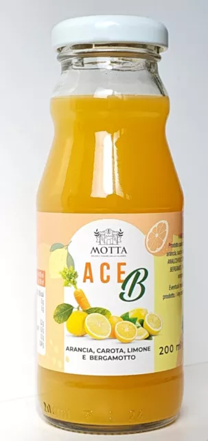 ACE-B Succo di Arancia, Carota, Limone e Bergamotto 200 ml