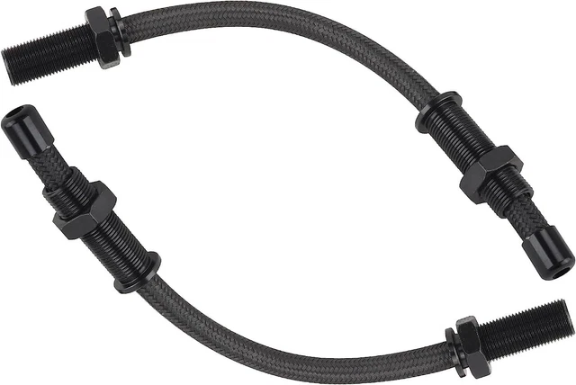 BATONECO 12" Stainless Steel Door Loom，1 Pair Wire Loom black