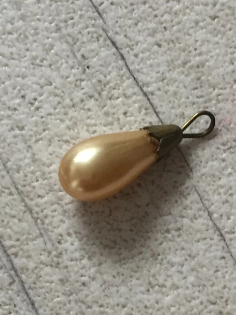 Gros Pendentif Ancien En Laiton Et Quartz Rutile - Occasion, Style Bohème