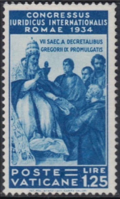 ITALY Vaticano - Giuridico - Sass. n.46 - MNH** - cv 430$ with certificate