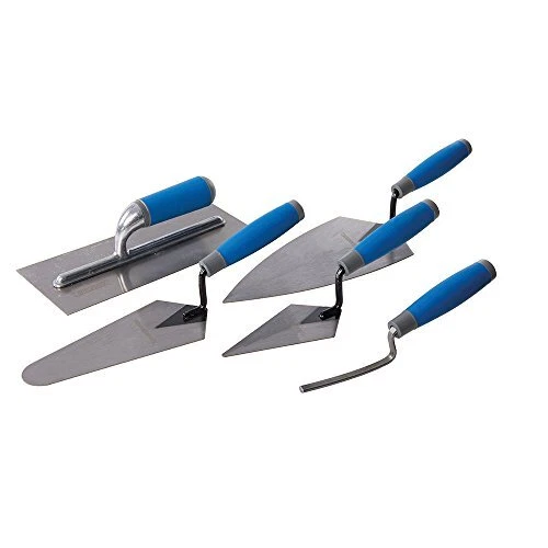 Silverline Set di cazzuola commerciali soft-grip 5 pz (395016)