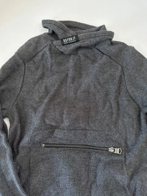 Boys Kid Zara Grey Black 100% Cotton knit Knitwear Sweater Tops Jumper size 7