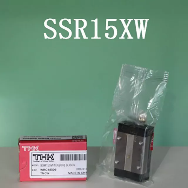 4Pcs New SSR15XW1UU For THK Linear Bearing Guide Rail Block Roland Printer 2