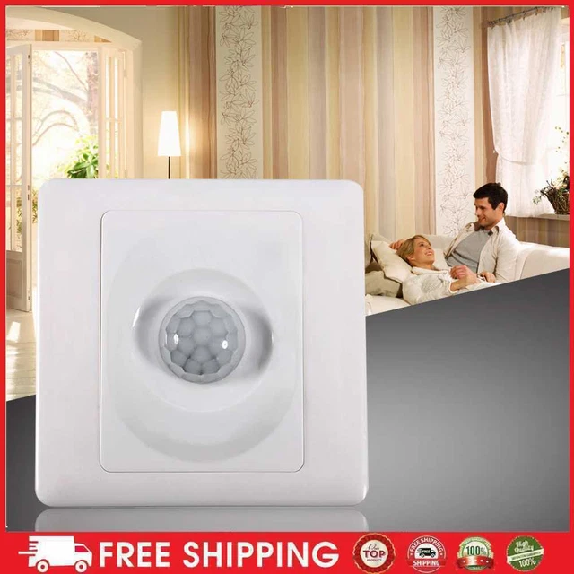 Sensore di movimento a induzione infrarossi 220V auto montaggio a parete controllo corpo led