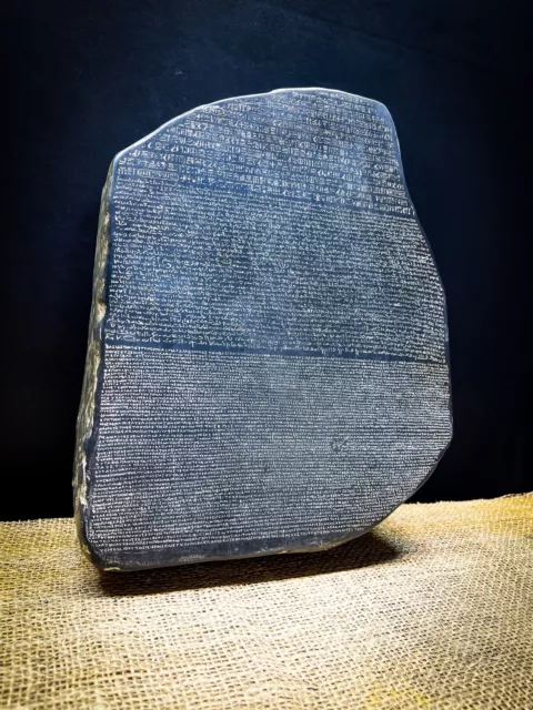 The Rosetta Stone Replica - Handmade Basalt Wall Relief for The Rosetta stone. 3