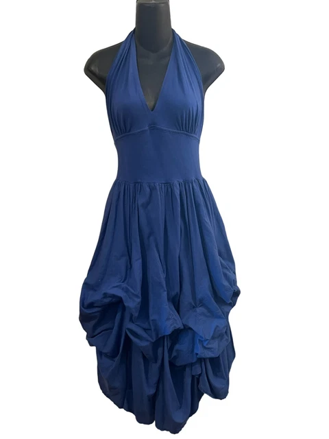 Luna Luz Summer Stunner Halter Dress Bubble Skirt Santa Fe Chic