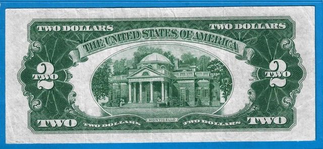 1928 F $2 USN Legal Tender Note,Red Seal,Circ CH Crisp VF,Nice! 2