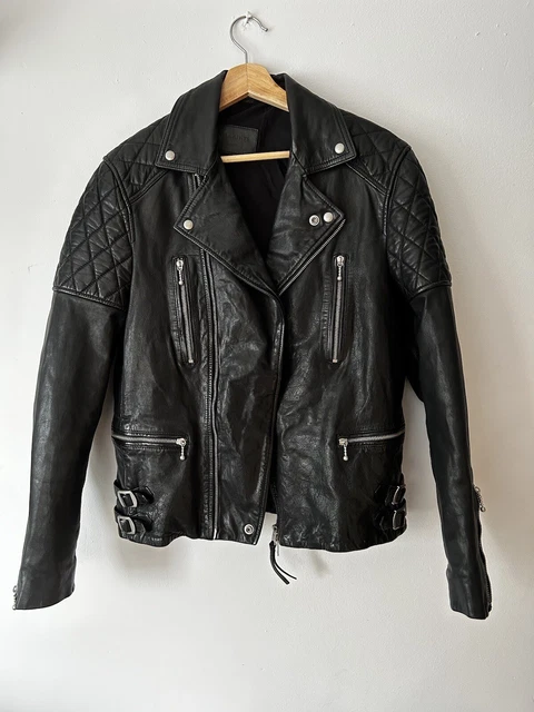 All saints yuku leather jacket hotsell