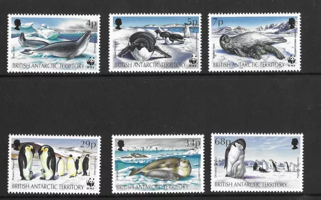 BAT 1992 MNH Endangered Species, Seal & Penguins sg 208/13