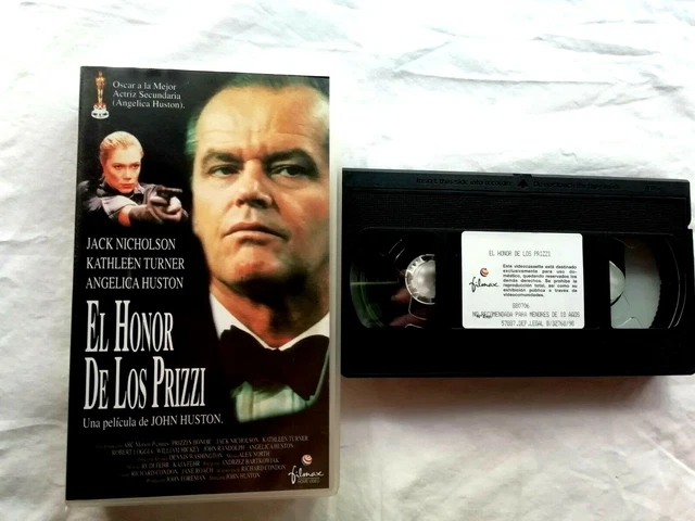 Filmax Vhs THE HONOR OF The Prizzi Tape VHS John Huston Jack Nicholson Pal Filmax ...