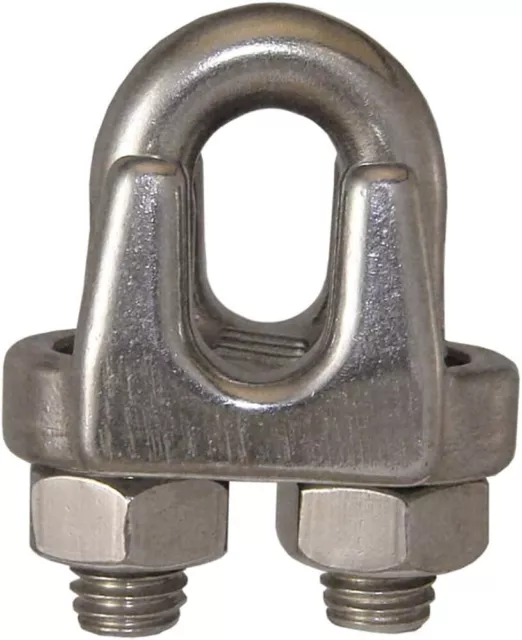 3/8" Inch M10 Wire Rope Cable Clip Clamp 316 Stainless Steel